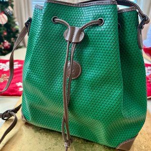 Circa 1983 Liz Claiborne Bright Green Bag